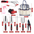 Durable Hot Sale Heavy Duty Garden Tool Set with Red Handle garden tool kit